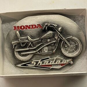 Vintage 1996  Siskiyou Motorcycle Belt Buckle Honda Shadow USA